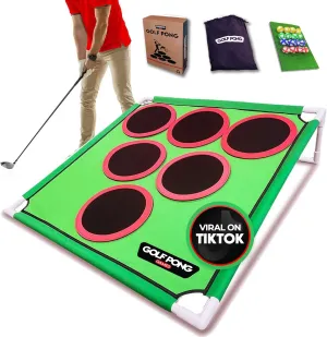 – Backyard Golf Game with 16 Chipping Velcro Balls & Mat, Yard and Outdoor Games for Adults & Family, Indoor Golf Set for Home, Beach or Party, Lawn Games for Adults & Family Outdoor