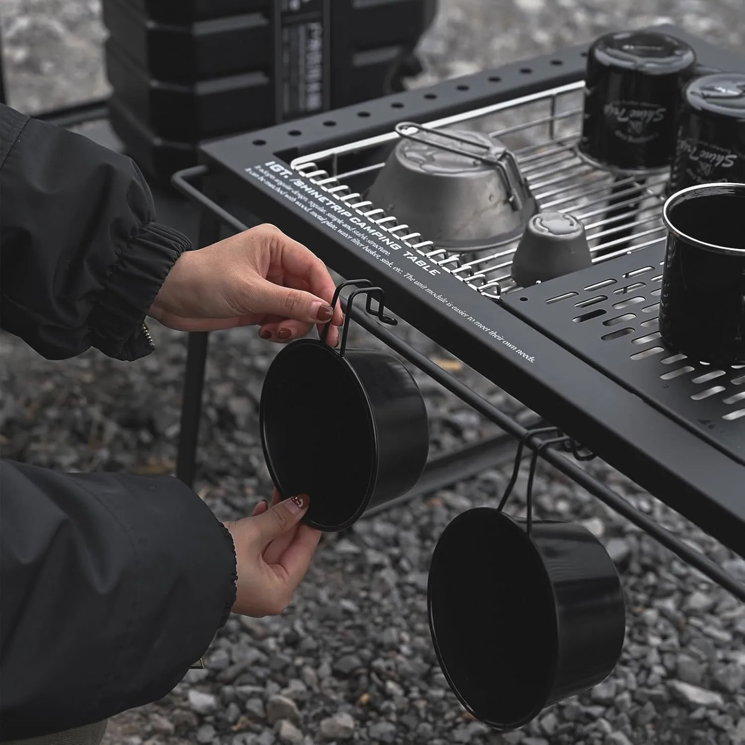 05 Series Black Mist Modular Integrated Camping Kitchen Table (Main Table)