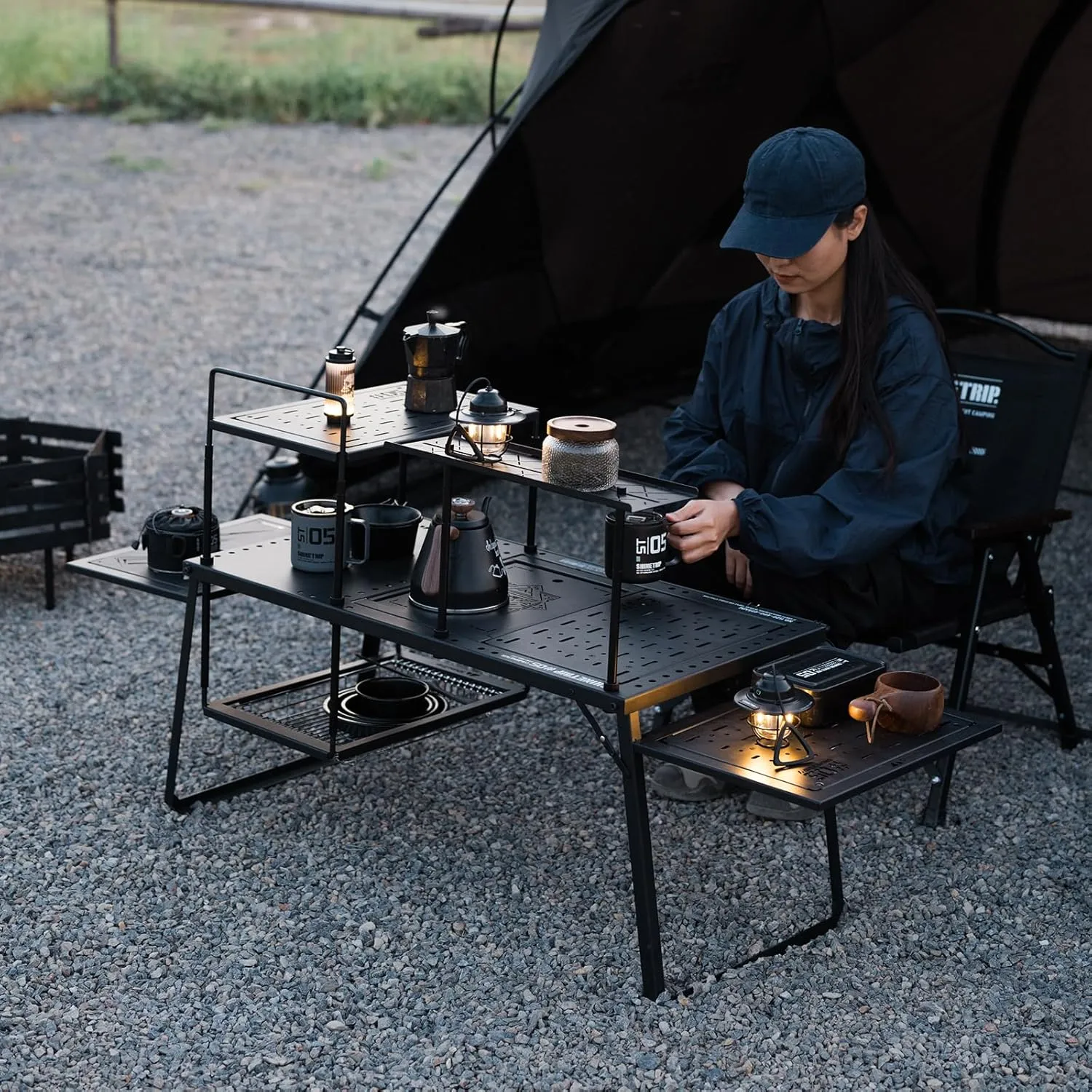 05 Series Black Mist Modular Integrated Camping Kitchen Table (Main Table)