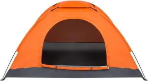 1-Person Waterproof Camping Dome Tent Outdoor Hiking Orange