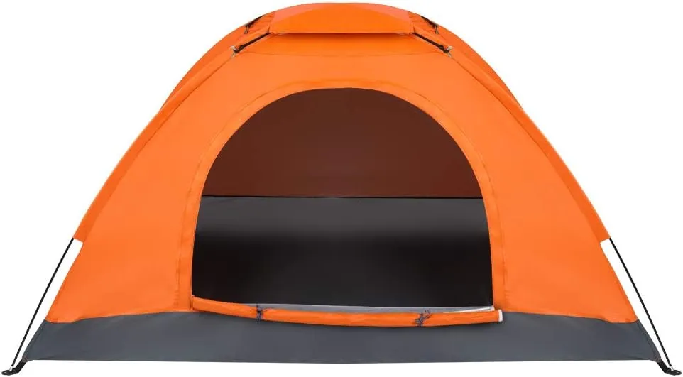 1-Person Waterproof Camping Dome Tent Outdoor Hiking Orange