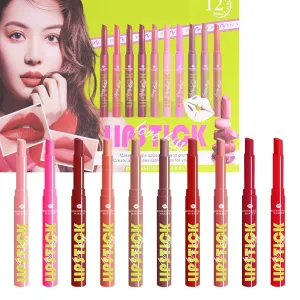 10 Colors Matte Lipstick Set,Long Lasting Waterproof Non Stick Cup Lip Gloss Set,Moisturizing Tinted Lip Balm,Not Fade Pink Purple Wine Red Lipstick for Women/Girls,Super Lustrous Lip Stain