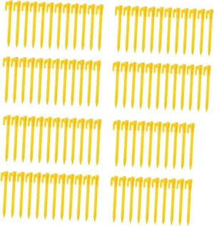 100x Tent Stakes Ground Pegs Anchor, Practical, Lightweight Camping Stakes Portable for Canopy Awning Shelter Backyard Hiking, Style D
