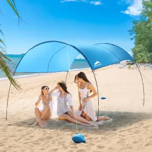 10'*8.8'*7.2' Beach Shade Tent, Enlarged Size, with UPF50  Protection, Windproof and Waterproof, Suitable for Beach, Lake, Picnic and Outdoor Many Scenes
