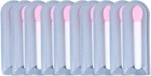 10pcs Mini Lip Brushes Makeup Brushes Silicone Lip Brushes Makeup Lipstick Brushes Applicator Cosmetic Brush Set