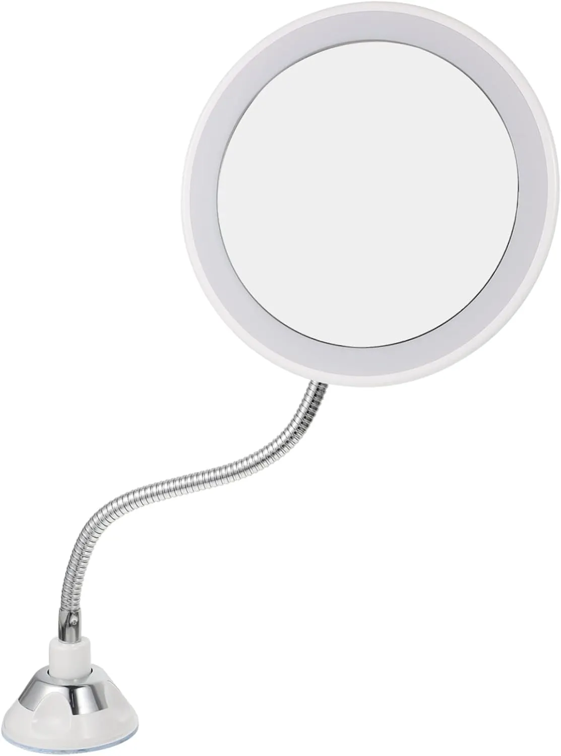 10x Magnifying Suction Cup Mirror Led Lighted Makeup Mirror 360° Rotating Compact Portable for All