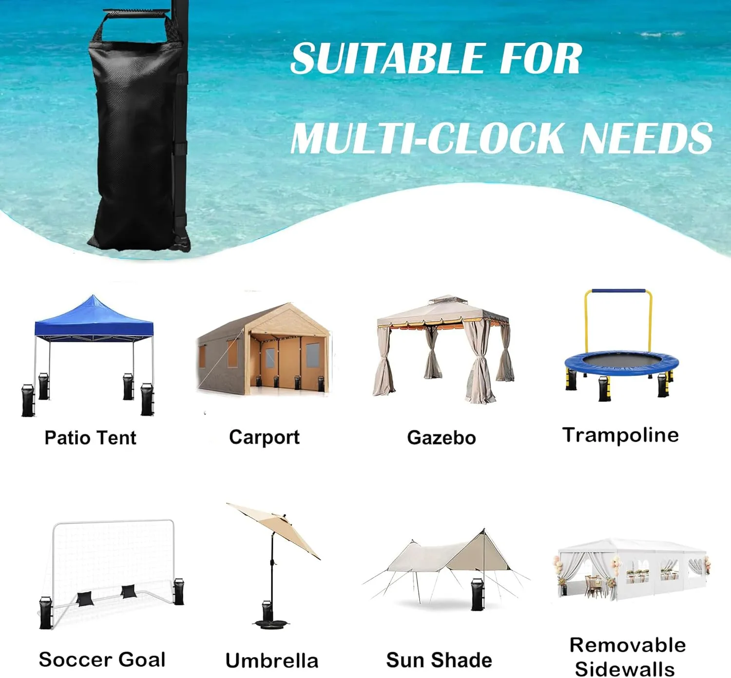 112 LBS Enhanced Sand Bags for Canopy (NO Sand)-Sand Bags for Weight - Sand Bags for Canopy Tent- Canopy Weights for Canopy Tent Legs - Outdoor Weighted Sand Bags, Rose Red