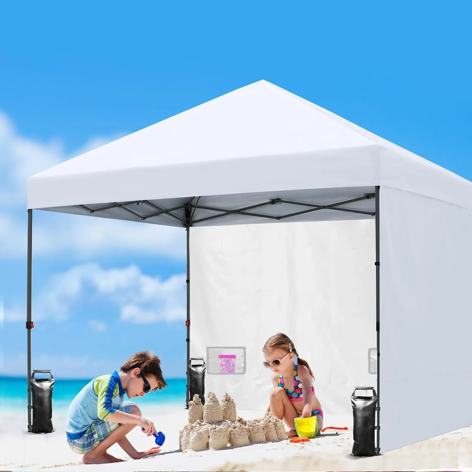 112 LBS Enhanced Sand Bags for Canopy (NO Sand)-Sand Bags for Weight - Sand Bags for Canopy Tent- Canopy Weights for Canopy Tent Legs - Outdoor Weighted Sand Bags, Rose Red