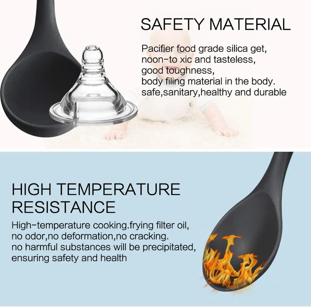 12 Pcs Silicone Kitchen Utensils Set with Stand