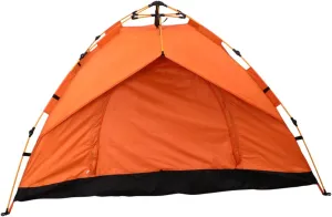 1Pc Quick Opening Foldable Outdoor Tent Fully Automatic Lightweight Travel Tent for Camping Hiking Durable Oxford Cloth for Beach Picnics Orange