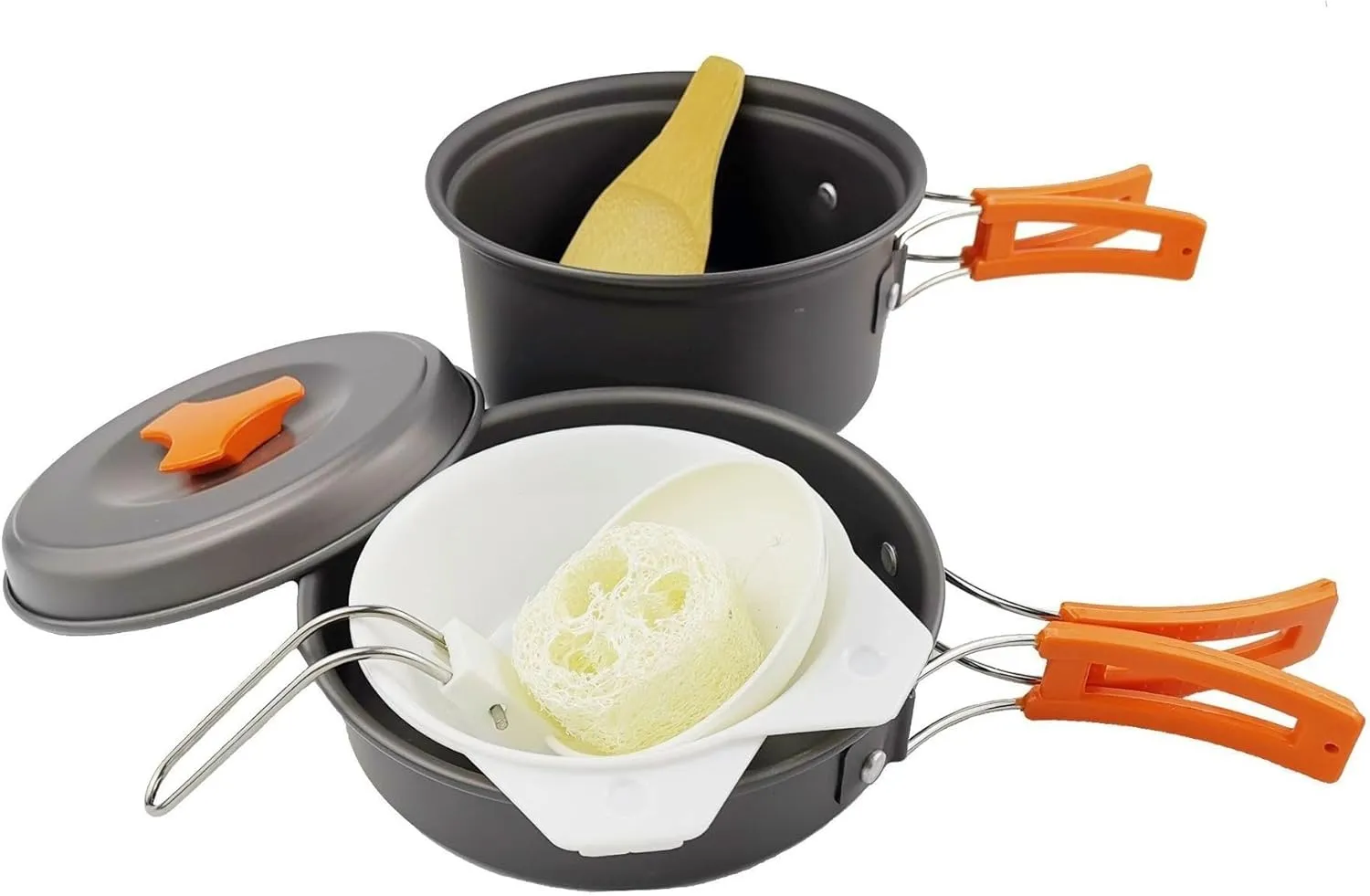1SET Outdoor Camping Aluminum Alloy Portable Cookware Set