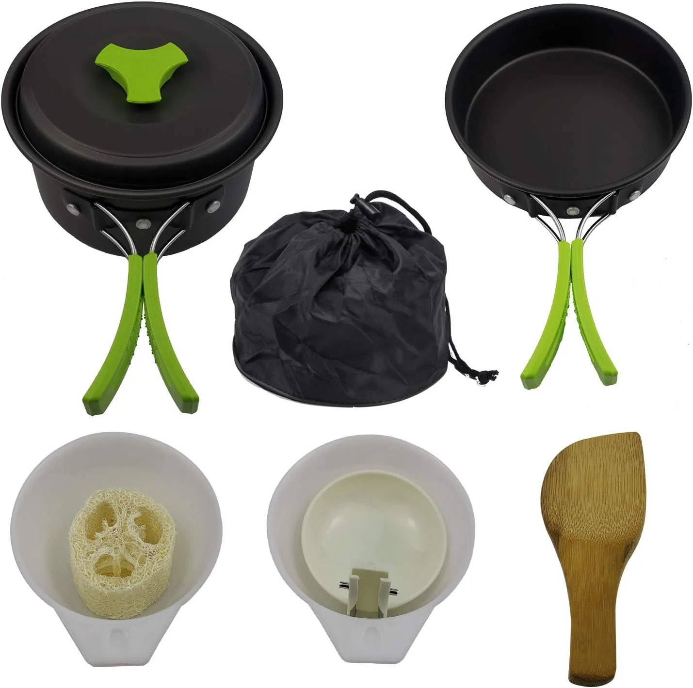 1SET Outdoor Camping Aluminum Alloy Portable Cookware Set