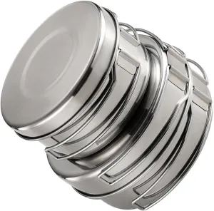 1Set Stainless Steel Outdoor Cooking Pot Pan Portable Picnic Cookware with Easy Clean Design for Camping and Hiking Lightweight and Compact