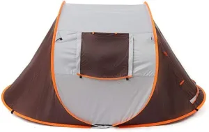 2-3 Person Waterproof Camping Tent Automatic Pop-Up Quick Shelter Outdoor Traveling Hiking Portable Tent Khaki/Green (Dark Khaki) (Dark Khaki)