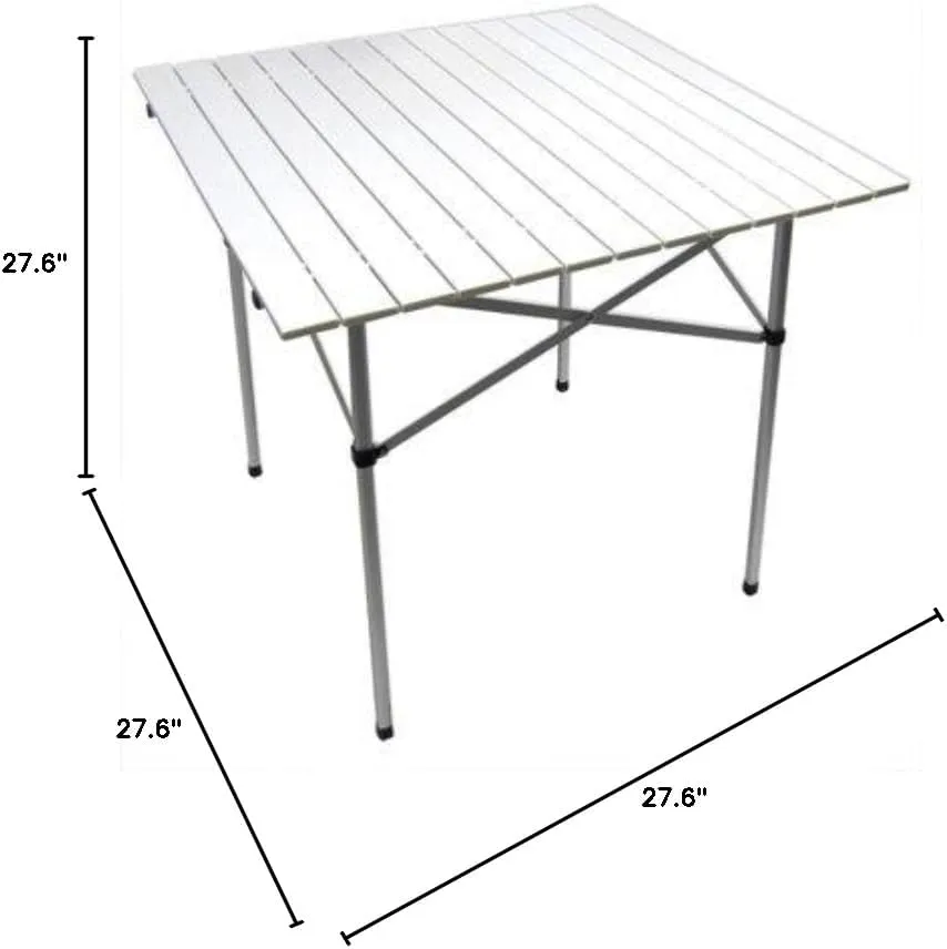 2-4 Person Collapsible Table Portable Roll Up Table (Includes Carrying Bag)