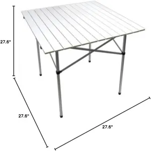 2-4 Person Collapsible Table Portable Roll Up Table (Includes Carrying Bag)