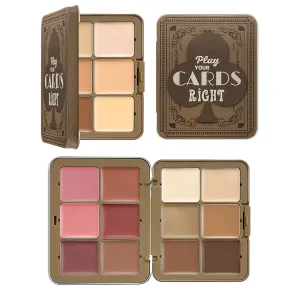 2-in-1 Concealer Palette & Blush Palette - 12-color Blush Contour Highlighter - Face Blusher - Multi-functional Makeup Palettes Natural Matte Long Wearing, Waterproof Blendable Face Makeup