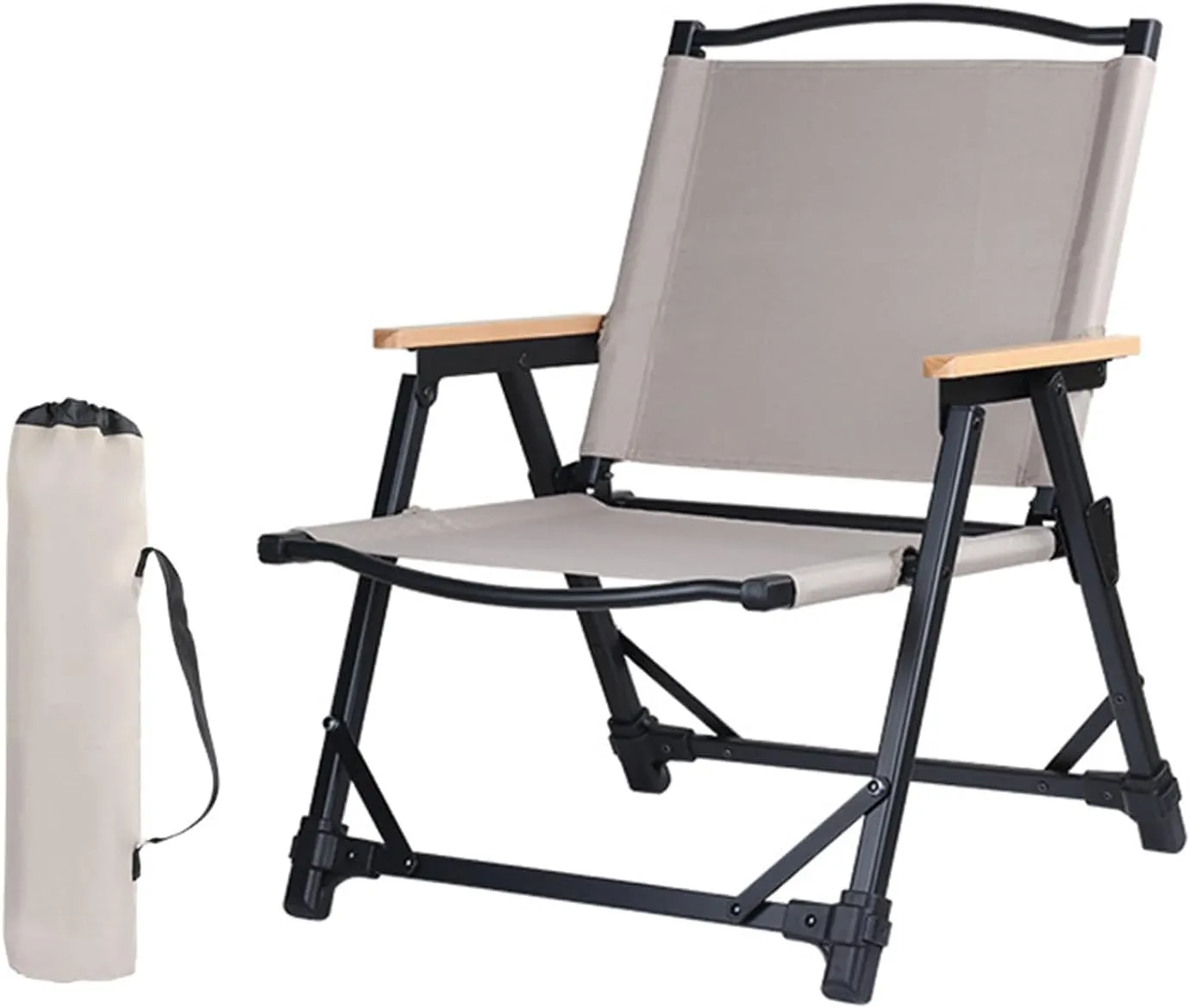 2 Pack Folding Camping Chairs for Outside with Storage Bag Portable Beach Chair Lounger Foldable with Arms Patio Lawn Chair Outdoor Recliner for Outside Picnic Travel Fishing Hiking