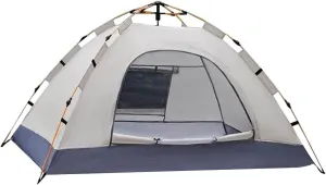 2-Person Camping Tent Easy Set up Shelter with Windows Weatherproof Portable Beach Tent Sun Shelter Canopy Lightweight Compact Outdoor Tent for Backpacking, Hiking, Gathering