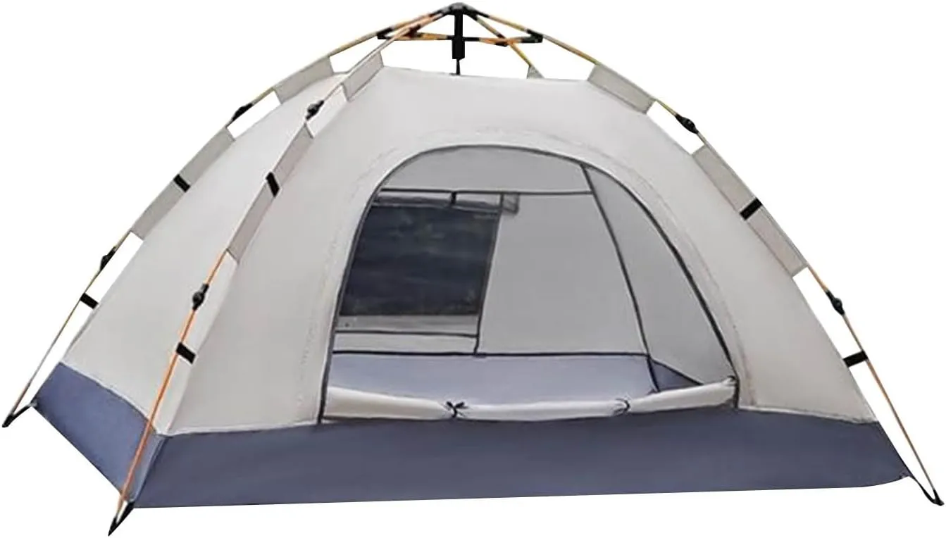 2-Person Camping Tent Easy Set up Shelter with Windows Weatherproof Portable Beach Tent Sun Shelter Canopy Lightweight Compact Outdoor Tent for Backpacking, Hiking, Gathering