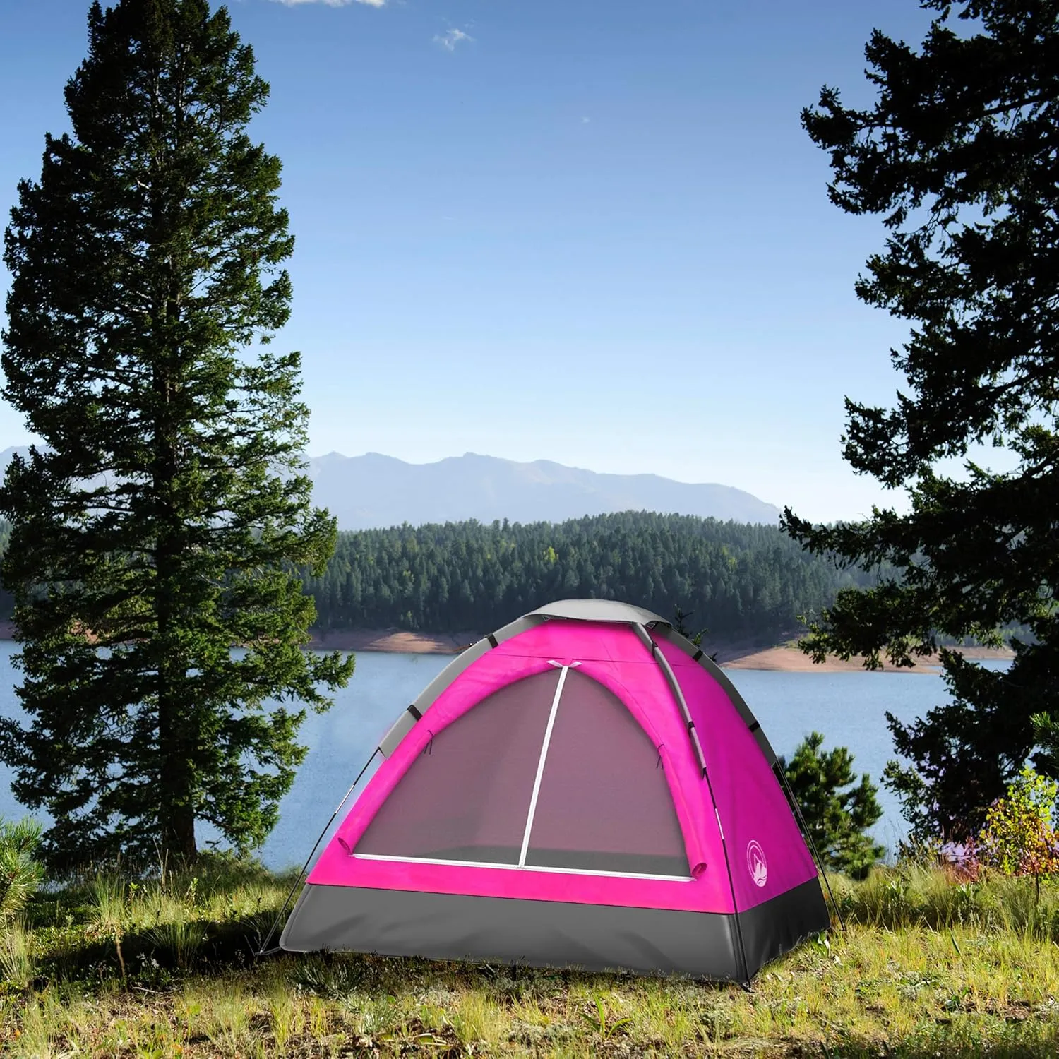 2 Person Camping Tent with Rain Fly and Carrying Bag