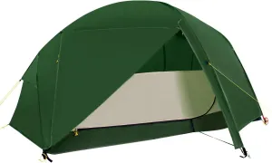 2 Person Lightweight Backpacking Tent,Ultralight Portable 20D Waterproof Nylon Tent for Camping，4.4LB 3 Season Backhiking with 7001 Aluminum Poles and V-Shaped Aluminum Floor Spike