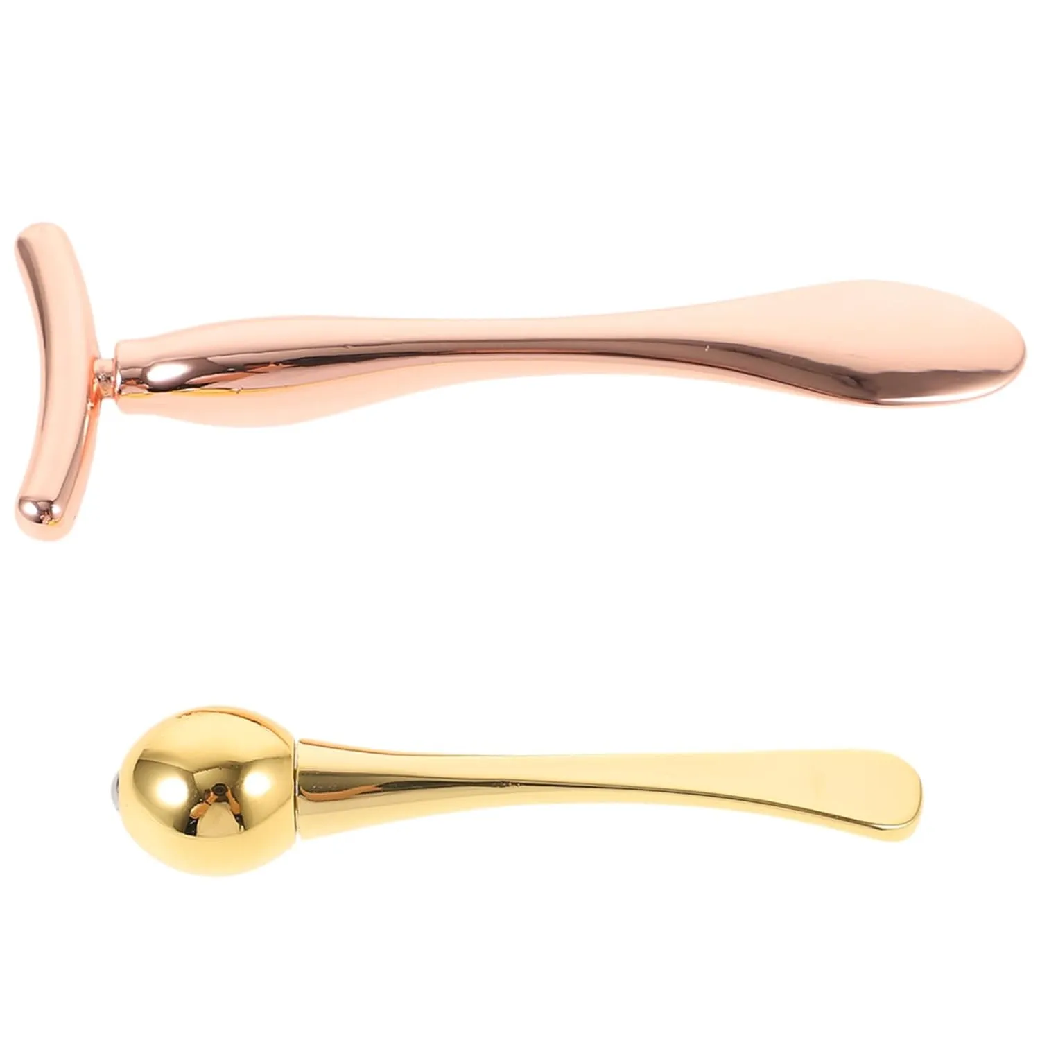 2 Sets Skin Care Tools T-shaped Stick Double-end Facial Mask Spoon Eye Roller for