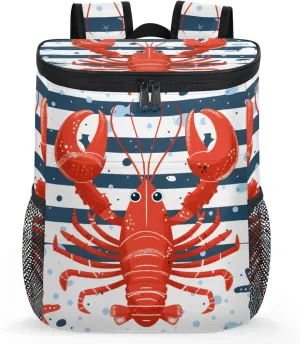 20-Hour Insulated Backpack Cooler Beach Starfish Leakproof Cooler Bag Portable Cooler Backpack