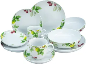 22544 Allround Series Royal Orchard 10-Piece Crockery Set, Porcelain Crockery Set, Dishwasher and Microwave Safe, Made in Europe
