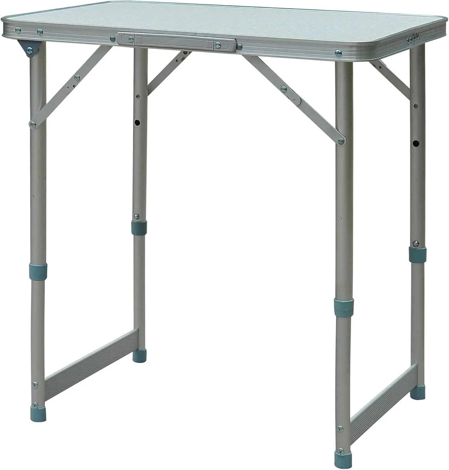23" Adjustable Height Camping Table, Lightweight Aluminum Portable Folding Table for Indoors & Outdoors