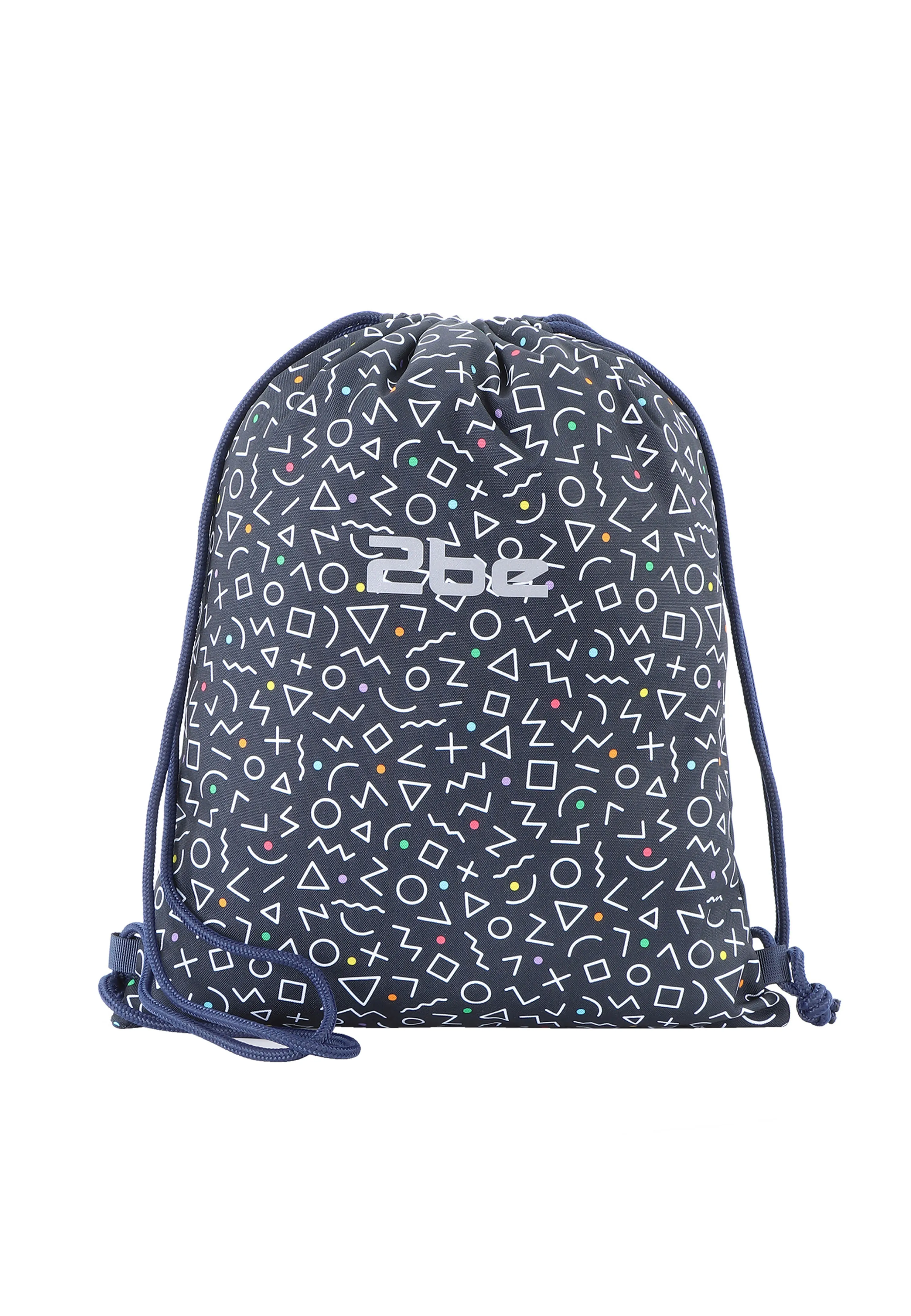 2be String Bag / Lightweight Backpack / Gym Bag Navy