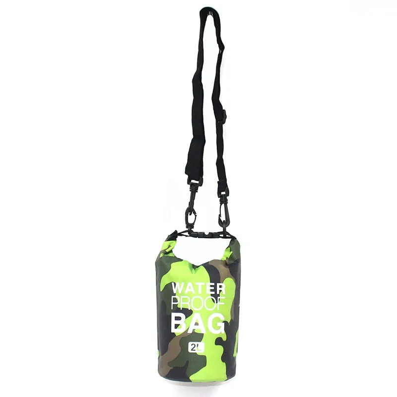 2L 5L 10L 15L 30L Waterproof Swimming Bag Dry Sack Camouflage Colors Fishing Boating Kayaking Storage Drifting Rafting Bag