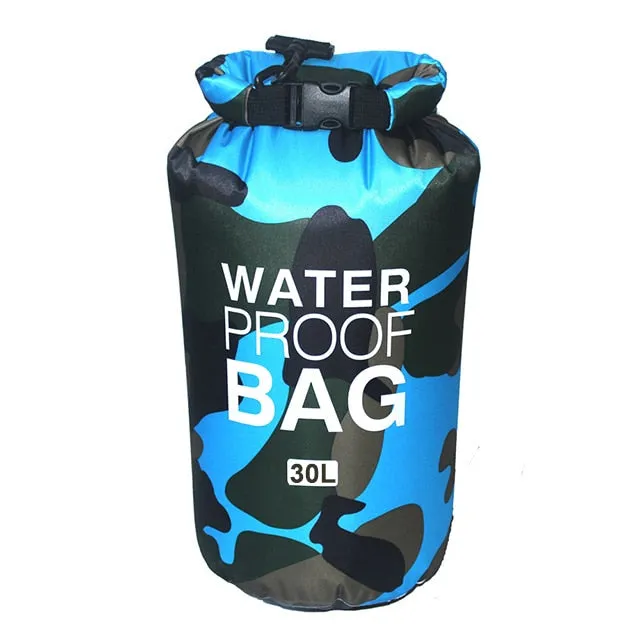 2L 5L 10L 15L 30L Waterproof Swimming Bag Dry Sack Camouflage Colors Fishing Boating Kayaking Storage Drifting Rafting Bag