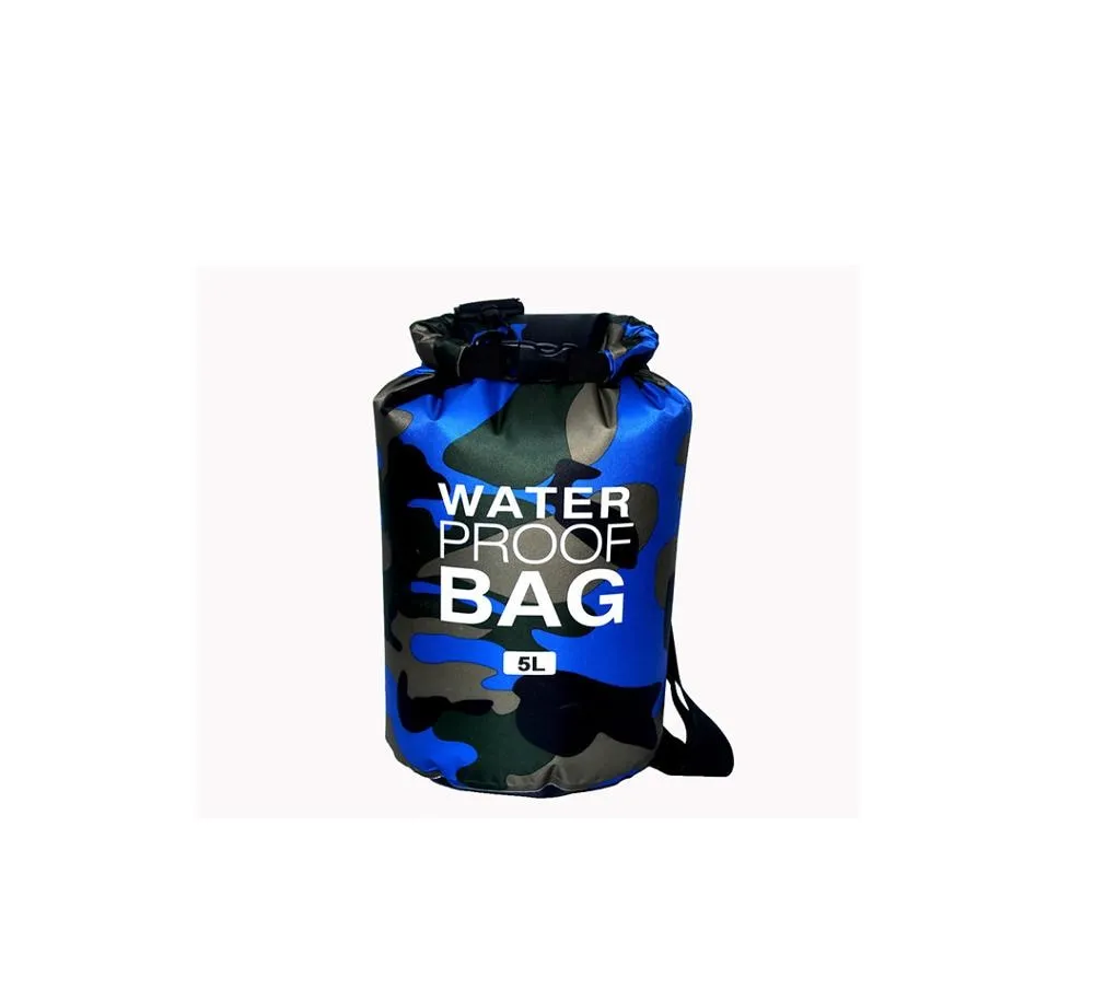 2L 5L 10L 15L 30L Waterproof Swimming Bag Dry Sack Camouflage Colors Fishing Boating Kayaking Storage Drifting Rafting Bag