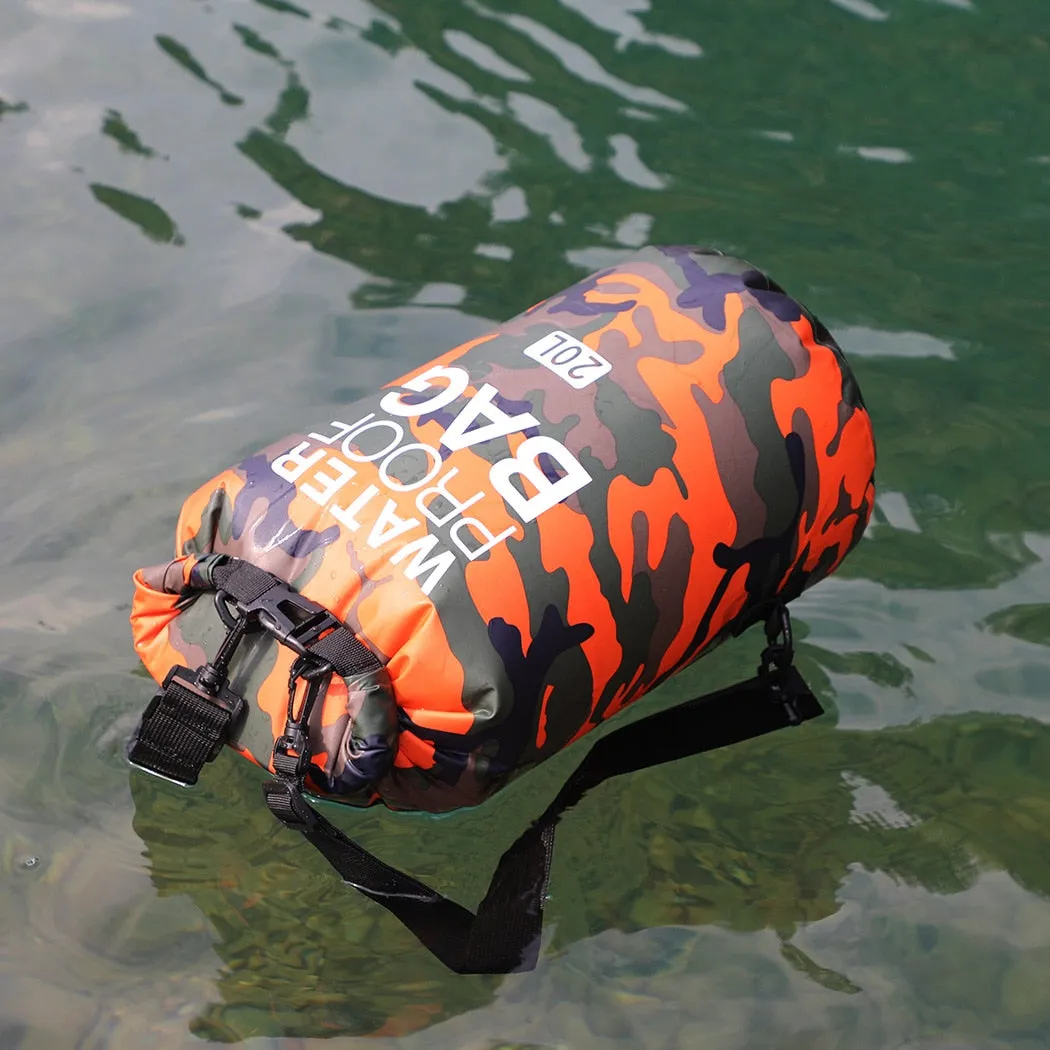 2L 5L 10L 15L 30L Waterproof Swimming Bag Dry Sack Camouflage Colors Fishing Boating Kayaking Storage Drifting Rafting Bag