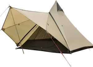 3-4 Person Camping Family Teepee Tent Outdoor Double Layers Indian Tipi Tent Suitable for Camping Hiking Holidays