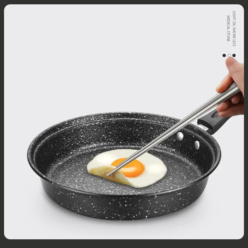 3-Piece Stone Non-Stick Pot Frying Pan Cookware Set