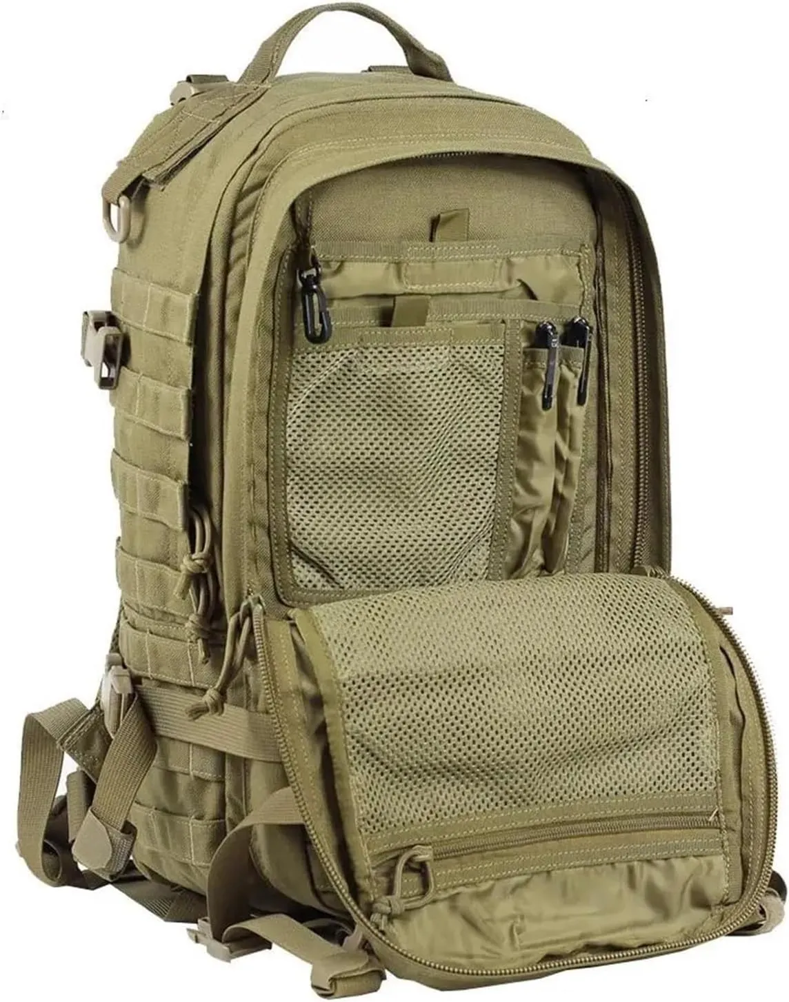 30L 1000D Nylon Waterproof Trekking Fishing Climbing Backpack Outdoor Rucksacks Tactical Sports Camping Hiking Bag(Black)