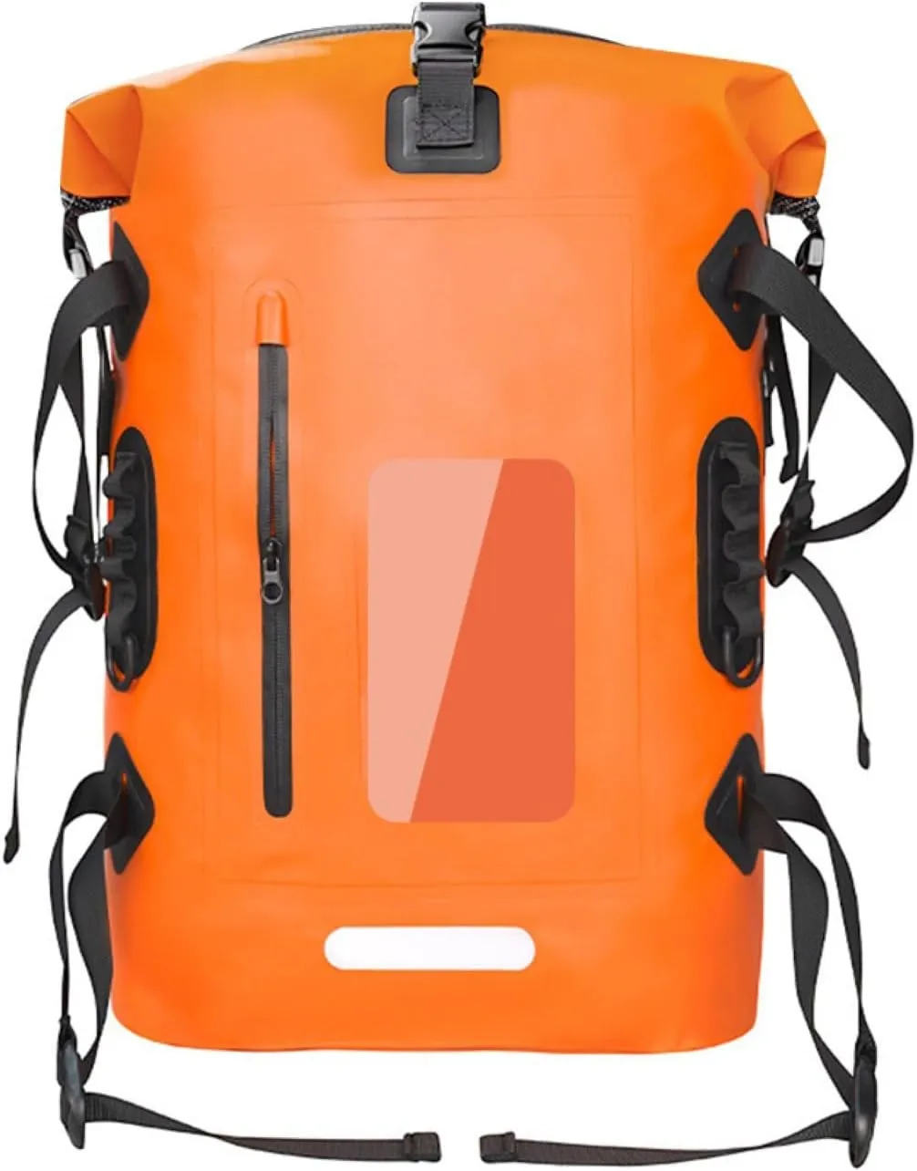 30L Waterproof Backpack Heavy Duty Water Sports Dry Bag Roll Top Waterproof Bag for Kayaking Hiking Swimming Boating Beach,Orange