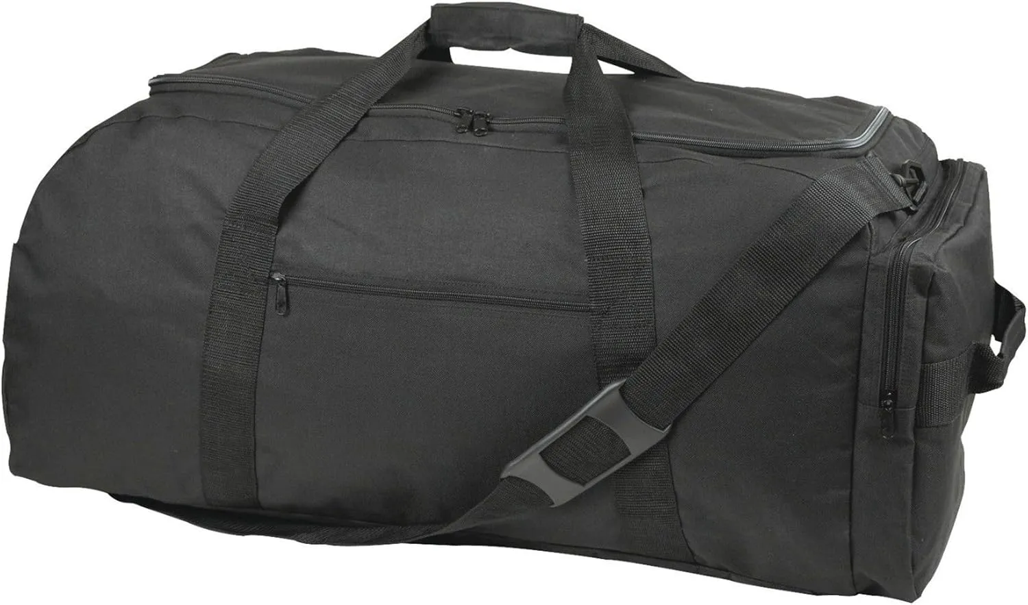 31" ACU Duffel Bag Extra Large Duffel Bag and Backpack, Ideal for Traveling, Camping, Hiking, Outdoors, Sports, (Black) (Black)