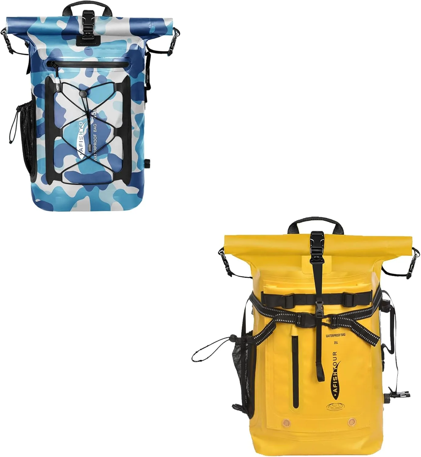 35L Waterproof Backpack for Men and Women - Heavy Duty Roll-Top Floating Dry Bag Backpack for Kayaking, Boating