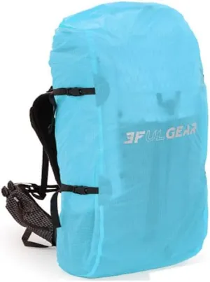 3F 20-85L backpack rain cover, waterproof, dustproof, wear-resistant, tear resistant outdoor hiking backpack cover (blue-XL)