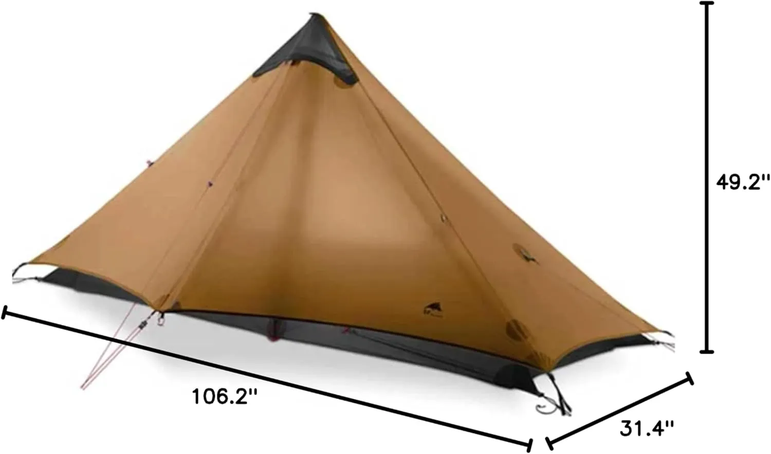 3F UL Gear Lanshan Ultralight Tent 3-Season Camping Tent, Ideal for Camping in The Garden,Outdoor Lightweight Camping Shelter and Hiking Tent
