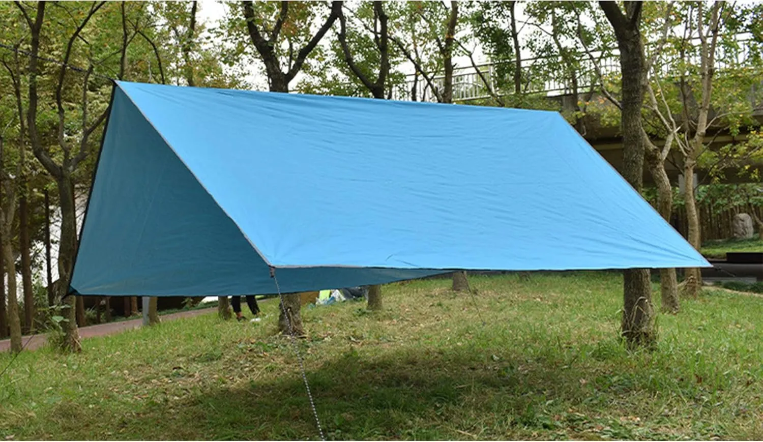 3mx3m Waterproof Tarp Tent Shade Ultralight Garden Awning Sunshade Outdoor Camping Hammock Rain Fly Beach Sun Shelter