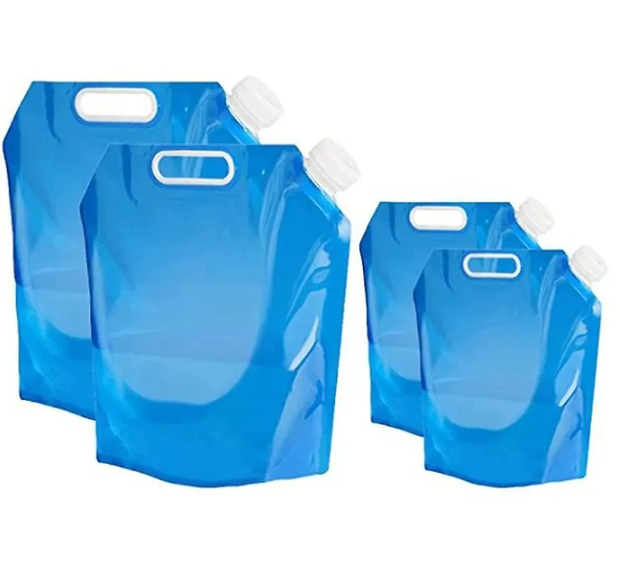 4 Pcs Foldable Water Canister Portable Foldable Drinking Water Container campin