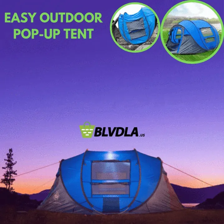 4-Person Outdoor Easy Pop up Tent