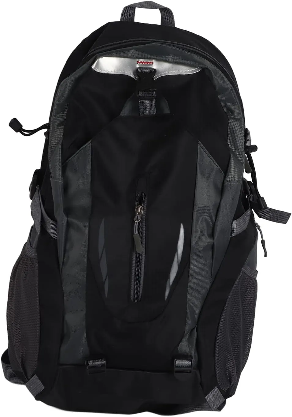 40L Climbing Backpack, 31x19x51cm / 12.2x7.5x20.08inch Nylon Hiking Backpack, Waterproof Backpack Shoulder Bag for Outdoor (Black)