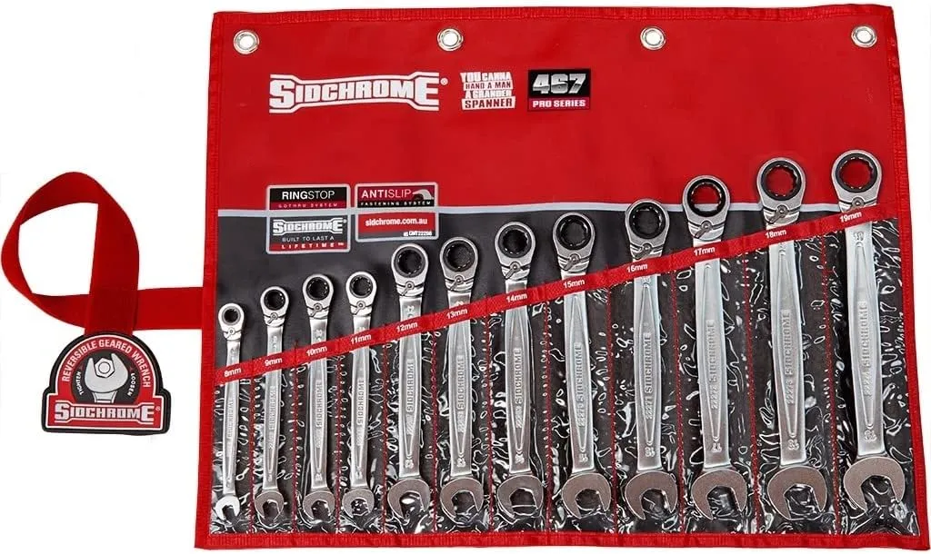 467 Pro Series Metric Geared Spanner 12-Piece Set in Wallet