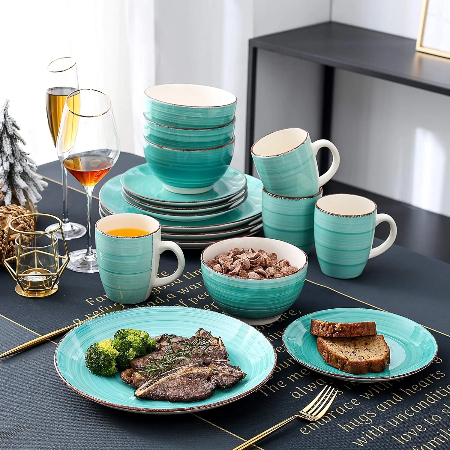 48 Pieces Stoneware Dinner Set