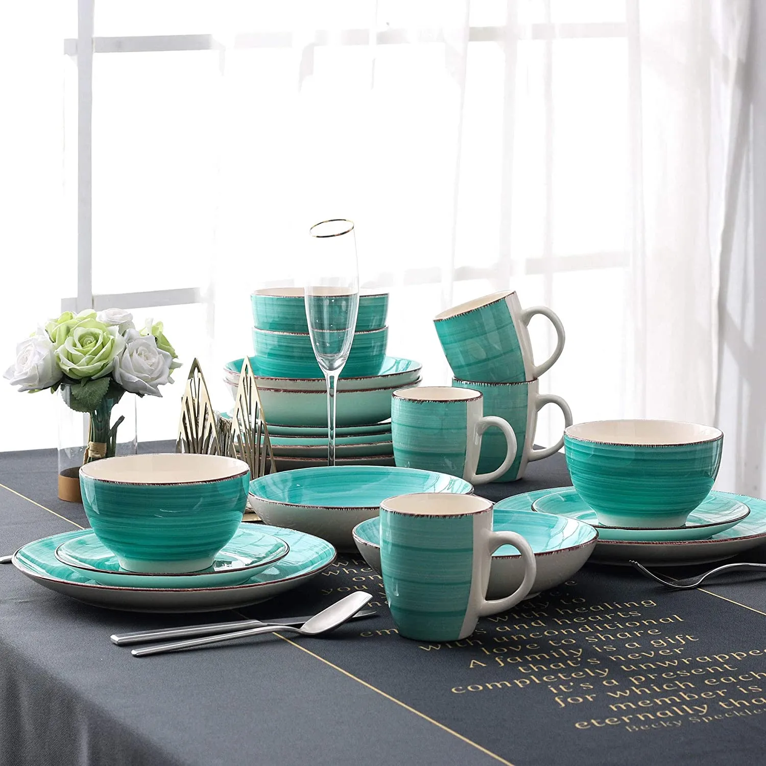 48 Pieces Stoneware Dinner Set